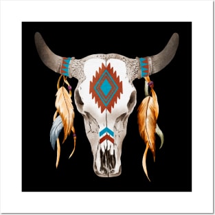 Boho Skull shirt Posters and Art